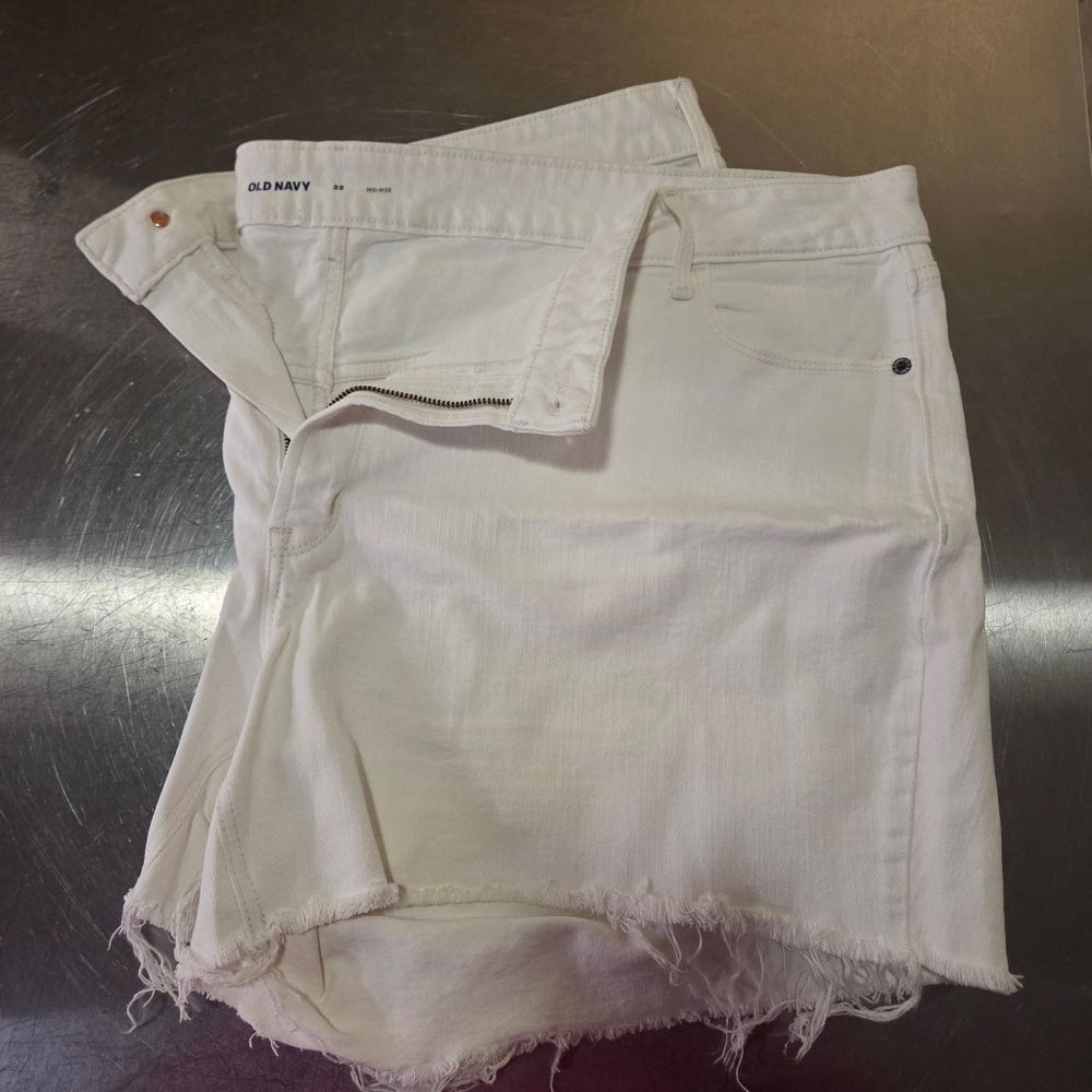 Old Navy White Denim Shorts